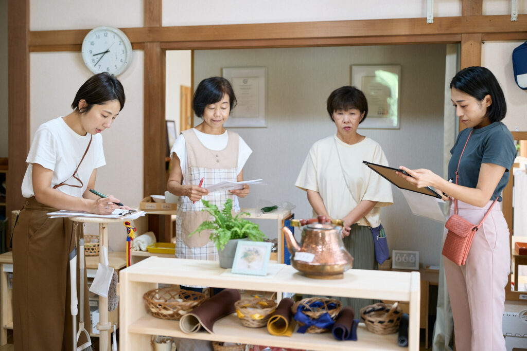 毎朝の朝礼の様子